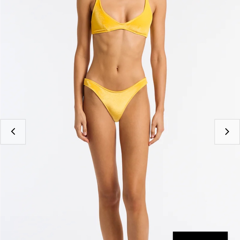 Triangl Yellow Neoprene Bikini Set Women M New With Tags 🏷️ 👙